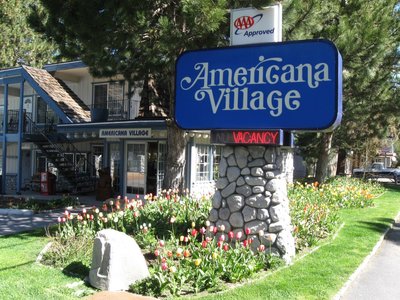 Americana Village exterior sign